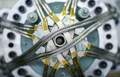 high performance magnetic coil in close up